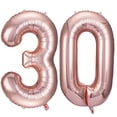 thumbnail image 2 of Globos de 30 números de oro rosa Big Giant Jumbo Large Number 30 Globos de Mylar de lámina COLORFUL ELVES COLORFUL ELVES, 2 of 2