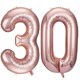 thumbnail image 2 of Globos de 30 números de oro rosa Big Giant Jumbo Large Number 30 Globos de Mylar de lámina COLORFUL ELVES COLORFUL ELVES, 2 of 2
