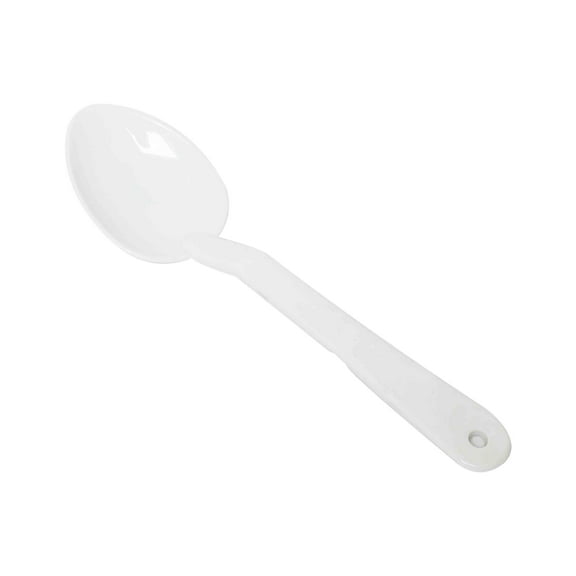Excellante 11" serving spoon, solid, polycarbonate, white, comes in dozen