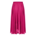 thumbnail image 4 of Delliss Women's Flowy Tulle Layered Skirts Elastic Waist Solid Color Skirts Red L, 4 of 6