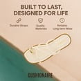 thumbnail image 5 of Cushionaire Venue Women’s Strappy Toe-Loop Slide Sandals with Gold-Tone Accent & Memory Foam Comfort | Minimalist Summer Sandals for Women with Wide Widths Available, 5 of 11