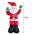 thumbnail image 3 of 6FT Inflatable Santa Claus Outdoor Indoor Decoration 50% off Clearance, Inflatable Santa Claus Decoration With A Large Gift Bag On His Back And Built-in LED Lights, 3 of 7
