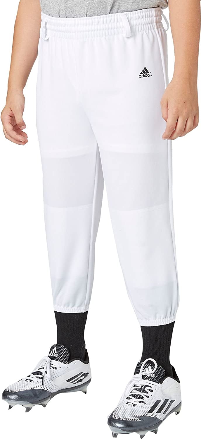 adidas boys' triple stripe pull up baseball pants