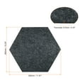 thumbnail image 2 of Unique Bargains Carreaux de Tableau d'Affichage en Feutre Autocollants Hexagonaux, Gris Foncé 4 Pack, 2 of 5