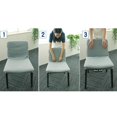 thumbnail image 4 of 1 Pedazo de Funda de Silla Impermeable Prueba de Agua Puede Utilizar para Cocina Dormitorio gris Baoblaze Cubierta de silla elástica impermeable, 4 of 6
