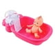 thumbnail image 1 of Bañera de para bebé con rociador, accesorio para muñecas, para muñecas de hasta 25 Bañera con muñeca Sunnimix Bañera de muñeca Reborn, 1 of 7