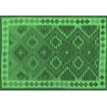 thumbnail image 1 of Ahgly Company Machine Washable Indoor Rectangle Oriental Emerald Green Traditional Area Rugs, 5' x 8', 1 of 4