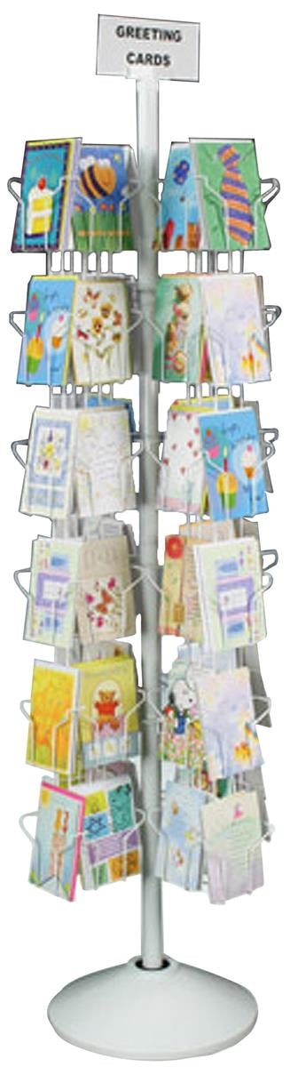 7 Tier 84 Pocket 5 x 7 White Details about   Floor Greeting Card Spinner Display Rack 