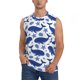 thumbnail image 1 of Fotbe Whale Men's Camiseta sin Mangas Estampada para Hombres, Playera Casual para Gimnasio, Entrenamiento, Playa-3X-Large, 1 of 7