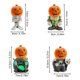 thumbnail image 3 of Caballero de calabaza brillante de Halloween, estatua de caballero de calabaza de Halloween, estatua de caballero de calabaza, estatua de decoración de Halloween, jardín al aire libre, patio, porche, decoración de Halloween (verde) oso de fresa Electrónica, 3 of 5