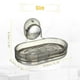 thumbnail image 4 of Jabonera, jabonera para pared de ducha, jabonera montada en la pared, jabonera para baño, cocina, negro, 4 of 7