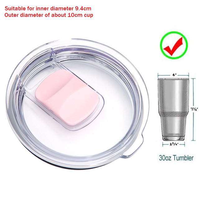 Tapa De La Taza Tapas de vaso de 30 oz, tapas de repuesto para vaso de coche deslizante magnético rosa Sywqhk Libre de BPA