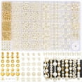 thumbnail image 1 of Kit para Hacer Pulseras de Cuentas de 1860 Piezas, 5 Tamaños de Cuentas Redondas de Perlas Blancas, Cuentas Surtidas para Hacer Joyas y Manualidades., 1 of 5