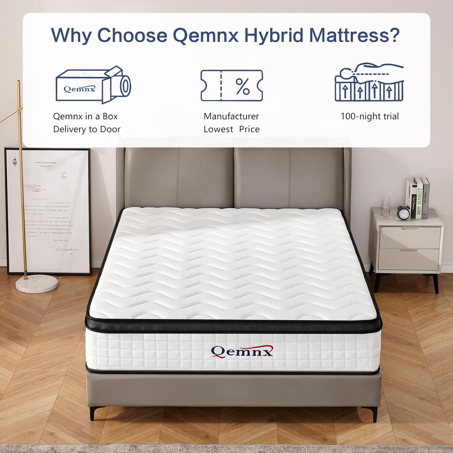 12 Inch King Size Mattress, Medium Firm Mattress for Cool Night & Pressure Relief,Edge Support Pressure Relief with Motion Isolating, Ships Compressed