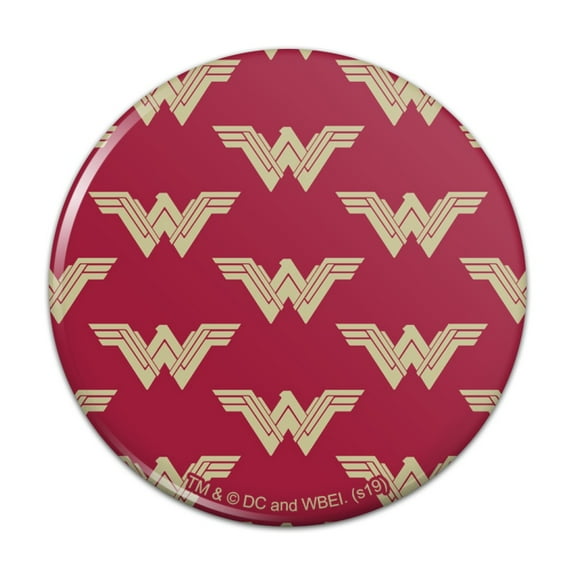 Wonder Woman Movie Red Logo Pattern Kitchen Refrigerator Locker Button Magnet