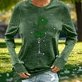 thumbnail image 6 of Craaazy Women's St Patricks Day T-shirts Crewneck Long Sleeve Tops Gifts, 6 of 6