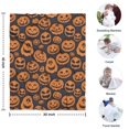 thumbnail image 4 of Classic Halloween Pumpkins Pattern Blanket,Comfortable Soft Lamb Wool Throw Blanket,All Season,Warm Lightweight Blankets for Sofa Bed Couch Living Room Chair,30"x40", 4 of 4
