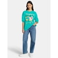 thumbnail image 2 of SpongeBob SquarePants Women's Saint Patrick's Day Graphic Sweatshirt, Sizes XXS-XXL, 2 of 5