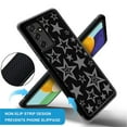 thumbnail image 3 of FKBRCL4U Compatible With Samsung Galaxy A14 5G Case, Black White Star Pattern For Girl Ultra Protection Shockproof Soft Silicone TPU Non-Slip Back, 3 of 5