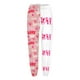 thumbnail image 3 of Gibobby Pantalones holgados de chándal con estampado del día de San Valentín para mujer, bolsillos, cintura alta, deportivos, gimnasio, ajuste atlético, pantalones de jogging (Blanco, L), 3 of 4