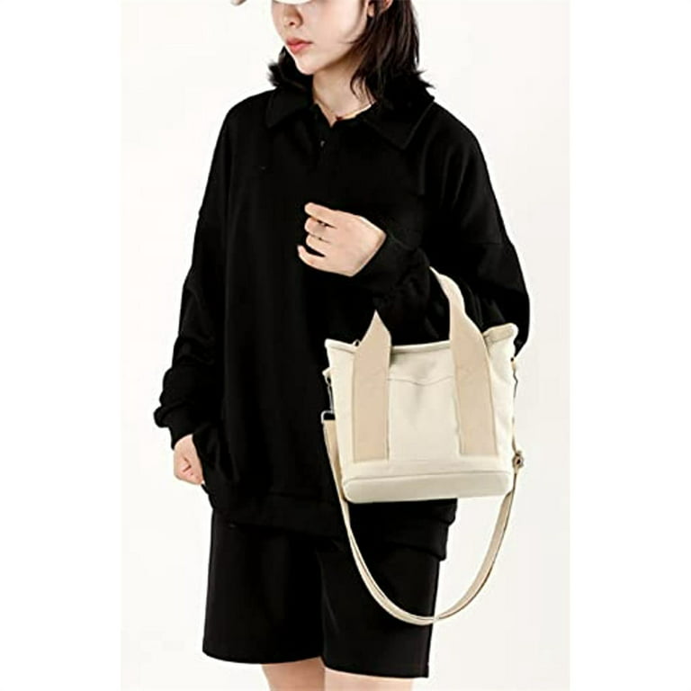 Canvas Tote Bag for Women Crossbody Shoulder Handbags Teen Girl