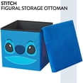 thumbnail image 4 of Disney Stitch Kids' Storage Ottoman, Blue, 15" x 15" x 15" - Multi-Purpose and Collapsible, 4 of 7