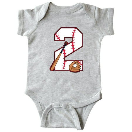 

Inktastic Baseball Second Birthday- two years old Gift Baby Boy or Baby Girl Bodysuit