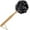 Black, variant on Black Loofah with Handle - Back Scrubber & Exfoliating Shower Sponge, PE Soft Mesh on a Wooden Stick for Men and Women