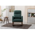 thumbnail image 2 of Nursery Rocking Chair with Wood Legs, Modern Glider Rocker Chair with Two Side Pockets, Rocking Armchair for Nursery Living Room Bedroom, Emerald, 2 of 9