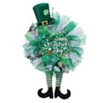 thumbnail image 2 of CALLE. Corona decorativa para el día de San Patricio, corona irlandesa colgante de primavera, corona para puerta delantera, para celebración, festival, 2 of 8