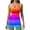 Multicolor jumpsuits for women, variant on Summer Saving Wycnly Womens Jumpsuits Summer Fashion Slim Bodycon Sports Workout Tank Short Jumpsuits Trendy Gradient Print Square Neck Sleeveless Mini Rompers for Women
