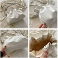 thumbnail image 5 of CoCoMangos Puffer Soft Leather Lightweight Tote Bag Puffy Shoulder Bag Floppy Crossbody Bag Satchel Bags for Women, 5 of 7