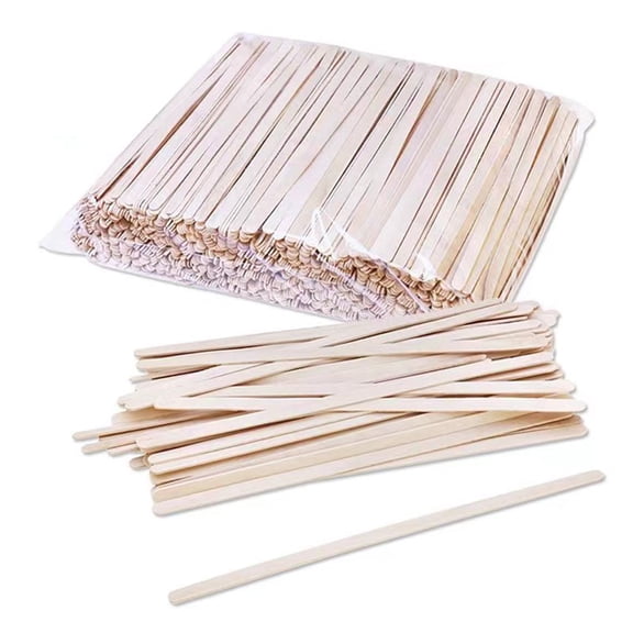 1000 Pack Wooden Coffee Stirrers - 5.5 Inch Coffee Stir Sticks | Disposable Stir Sticks | For Coffee & Cocktail