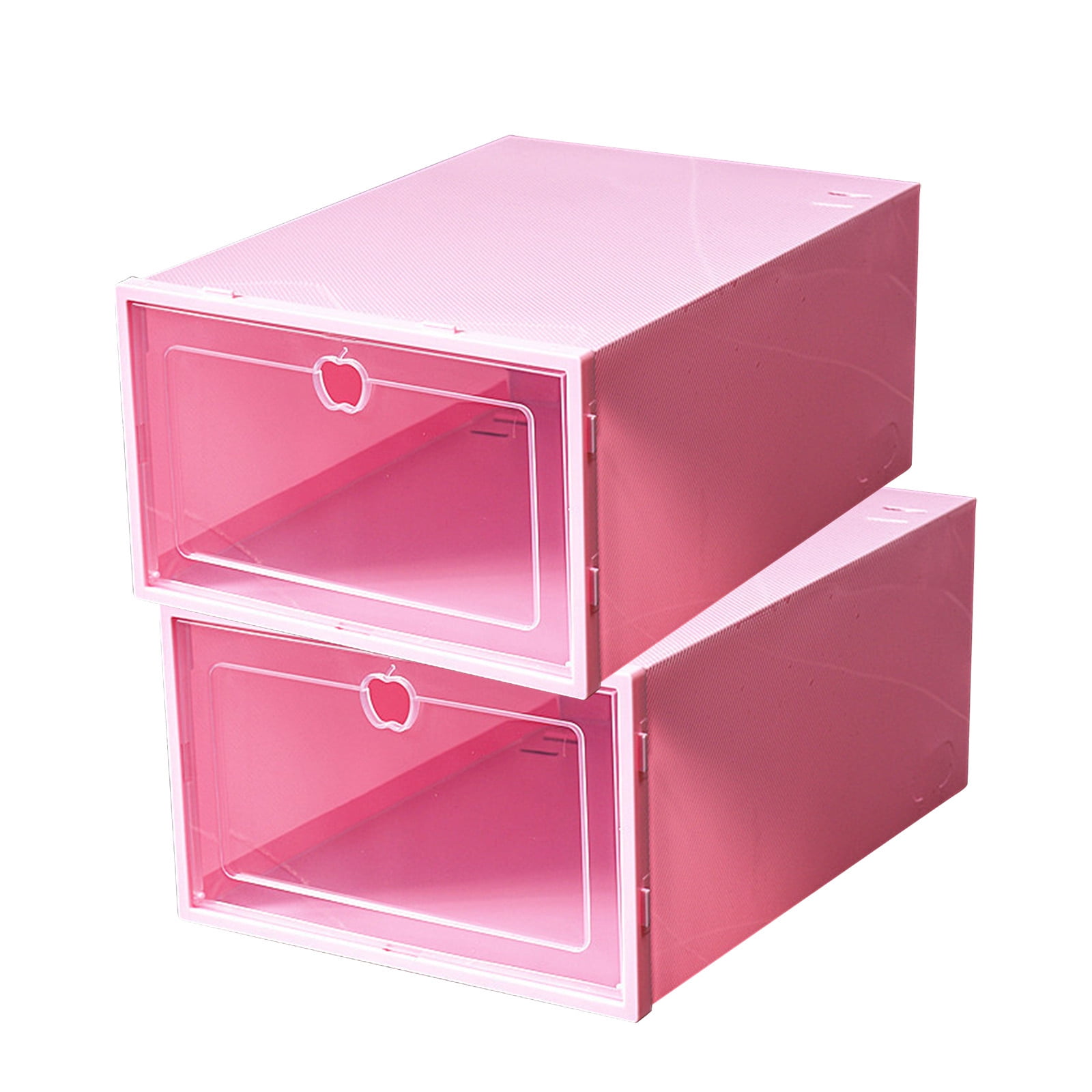 Lot De 16 Boîtes De Rangement Chaussures Transparentes - Empilables, Avec Poignée Et Fermeture Magnétique - Jusqu'à La Taille 46
