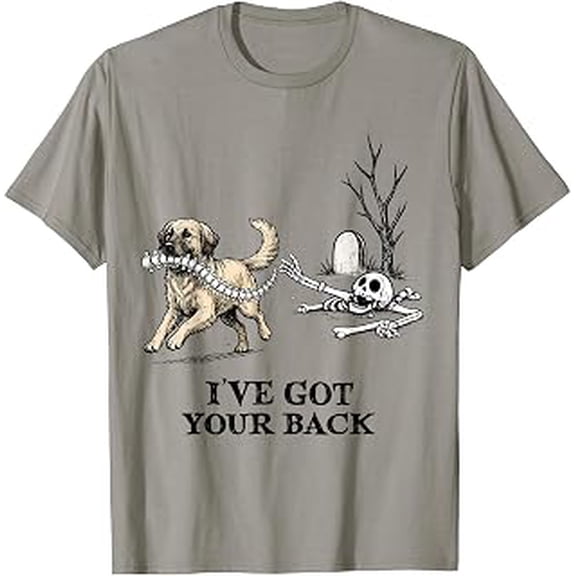I've Got Your Back Skeleton Dog Funny Halloween T-Shirt