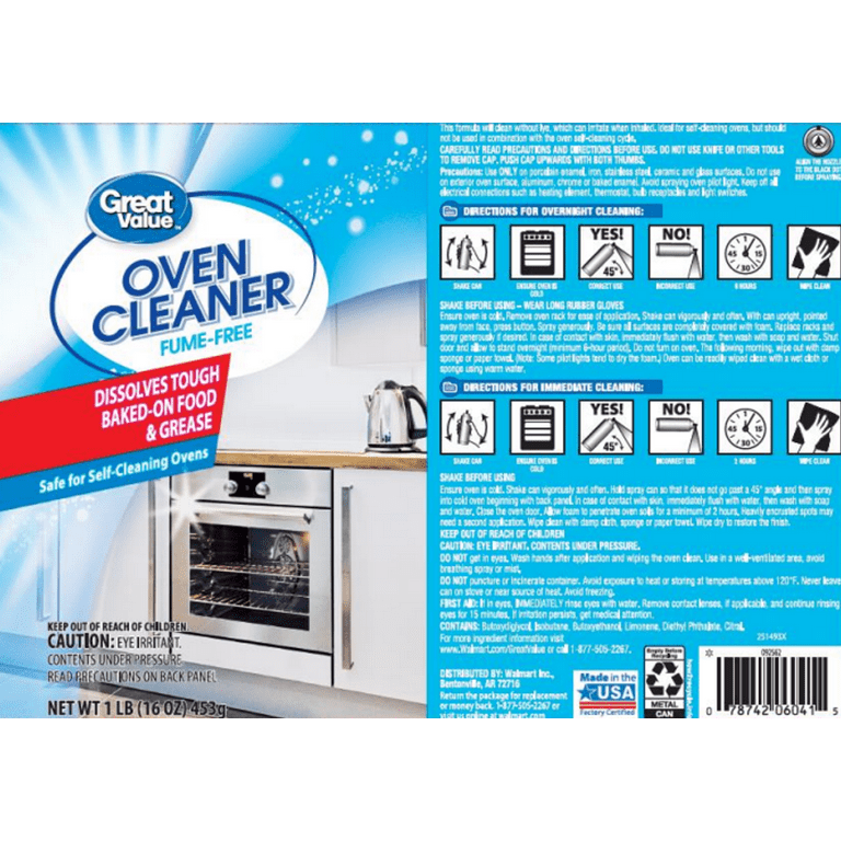  Quality Chemical Oven Cleaner & Grill Cleaner - Heavy-Duty/Fast  Acting & Easy to Use/Degreaser/Heavy Duty Oven Cleaner/Best Oven  Cleaner/Made in USA - 128 oz (Pack of 4) : Everything Else