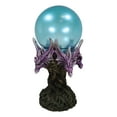 thumbnail image 3 of Fantasy Greenman Dragon Heads On Tree of Life Colorful LED Sphere Orb Figurine, 3 of 6