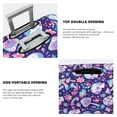 thumbnail image 3 of Kdxio mushroom rainbow Skull cartoon Pattern Luggage Cover for Travel,Elastic and Durable,Fits 18-32 Inch,Anti-Scratch Suitcase Protector-No luggage included, 3 of 5