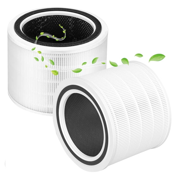 Core 200S Replacement Filter Compatible with LEVOIT Core 200S and Core 200S-P Smart WiFi Air Purifier, 3-in-1 High-Efficiency Activated Carbon Main Filter, Core 200S-RF, White, 2 Pack