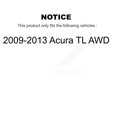 thumbnail image 2 of Transit Auto Front Rear Wheel Hub Bearings Assembly Coated Disc Brake Rotors and Ceramic Pads Kit (10Pc) for Car 2009-2013 Acura TL AWD - Left Right Side (Driver Passenger) KBB-126721, 2 of 10