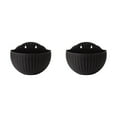 thumbnail image 2 of Maytalsory Wall Plastic Pot For Easy Installation And Wide Usage ABS Plastic Flowerpot Flower Pot Widely Used Drainage Black 2Set, 2 of 6