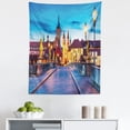 thumbnail image 1 of Urban Tapestry, Colorful Sunset Evening View of Old Main Bridge in Historical Land Bavaria Germany, Fabric Wall Hanging Decor for Bedroom Living Room Dorm, 5 Sizes, Multicolor, by Ambesonne, 1 of 1