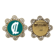thumbnail image 1 of Broche de flores Unbranded símbolo de moneda Colon CRC, 1 of 3
