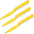 thumbnail image 1 of 3 Pcs Window Tint Tools Vinyl Wrap Shank Gasket Squeegee, Yellow Long Handle Micro Squeegee Car Tinting Wrap Squeegee Corner Scraper, 1 of 5