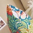 thumbnail image 6 of Pack of 2, Chinoiserie Pillow Cover 18 x 18 Inch Peony Floral Pillow Covers Linen Flower Throw Pillow Covers Farmhouse Pillowcase Cushion Covers for Sofa Couch Living Room Pink, 6 of 6