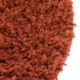 thumbnail image 3 of Unique Loom Solid Shag Collection Area Rug (3' 1" Round Terracotta), 3 of 7