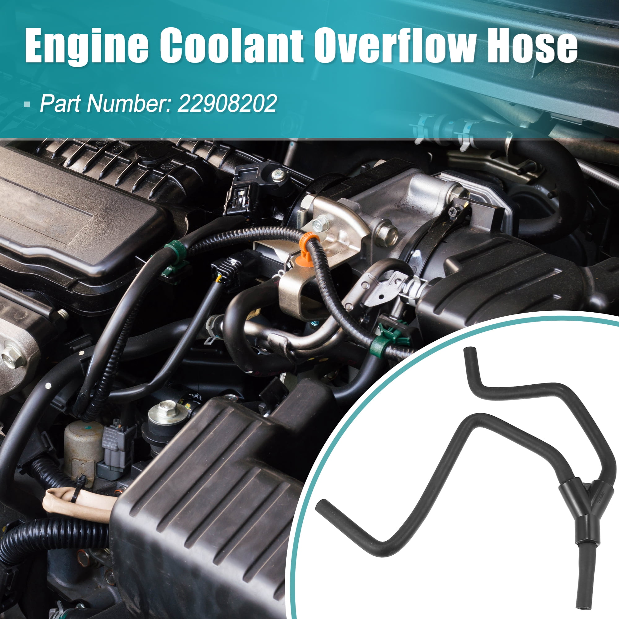 Unique Bargains Upper Radiator Surge Tank Inlet Hose for Cadillac for Chevrolet Camaro