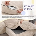 thumbnail image 4 of Muumblus 103" Boneless Sectional Sofa with Left Chaise, Comfy L-Shaped Modular Couch for Living Room, No Assembly Required, Beige Chenille, 4 of 10