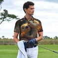 thumbnail image 3 of Balery Adorable Otter Pair Hug Camisa Polo de Hombre con Estampado, de Manga Corta y Tejido Medio, Camisa Tipo Golf Polo-Large, 3 of 6