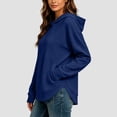 thumbnail image 4 of Aezemi Womens Jacquard Hoodie Sweatshirts Pullover Loose Fit Split Hem Fashion Comfy Sweatshirts Winter Fall Baggy Comfy Daily Casual Outerwear XL, 4 of 6